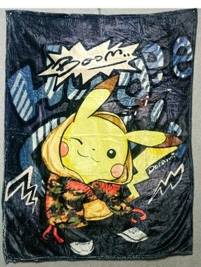 Pikachu Graphic Throw Blanket 40x50